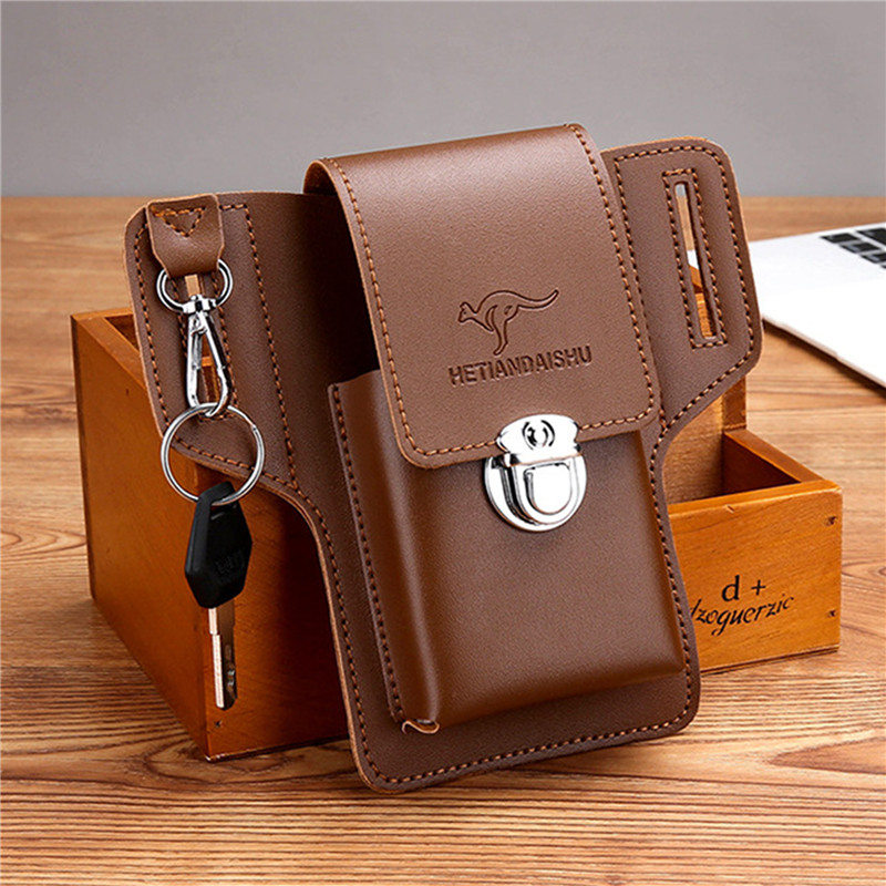 Leatherwork Fasteners - Phone Belt Bag For Men Bags