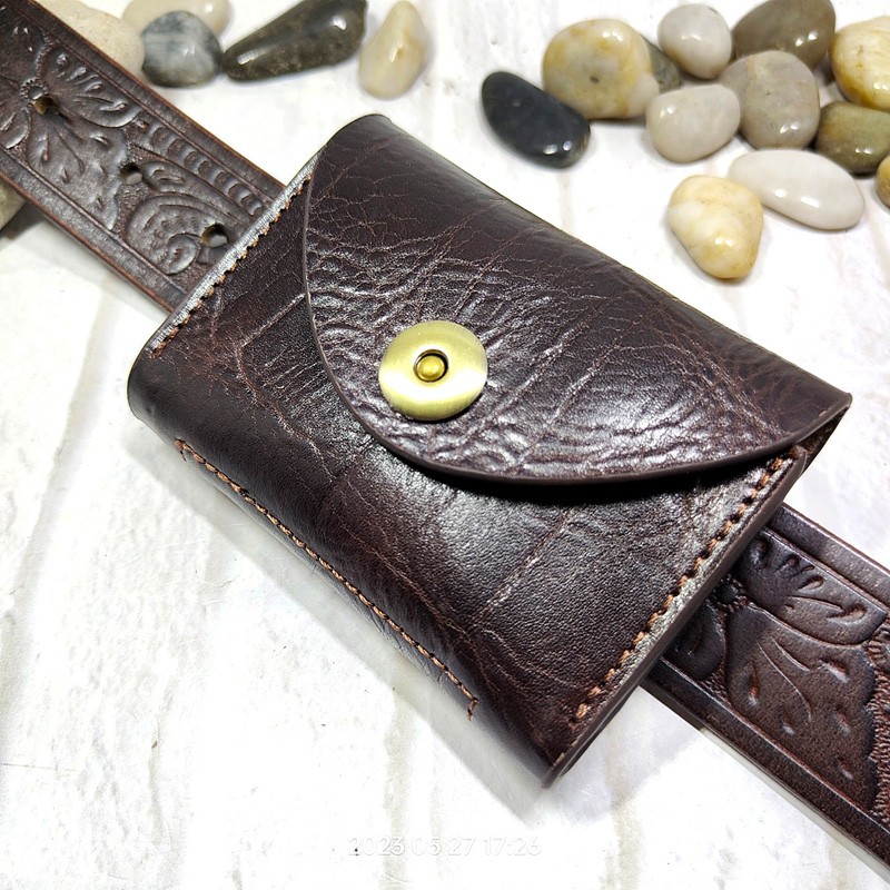 Leatherwork Fasteners - Blongk Mini Waist Bag Thin Belt