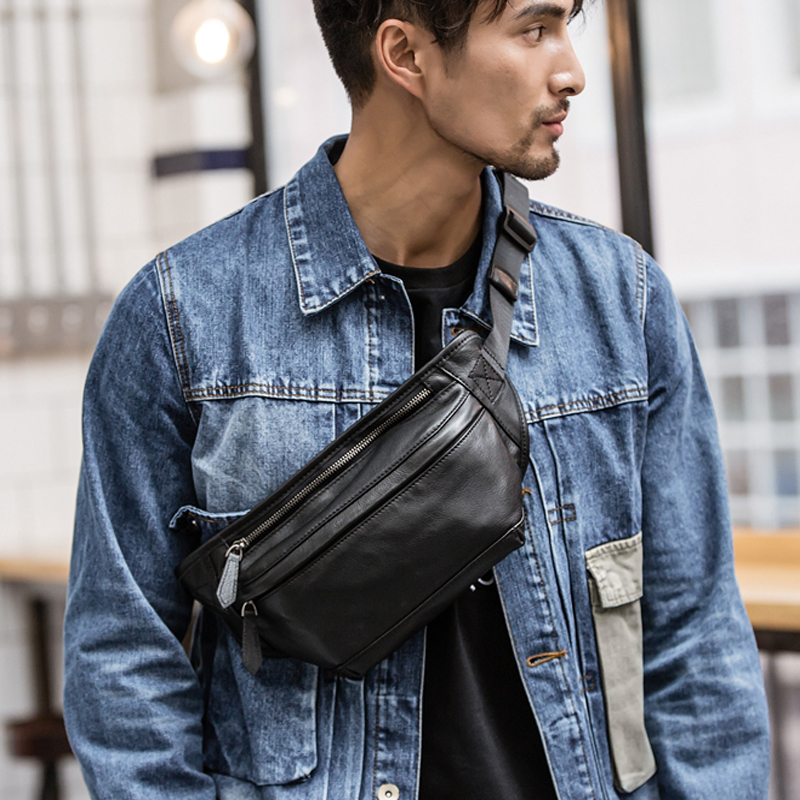 Leatherwork Fasteners - New Fashion Men's Genuine Leather Waist