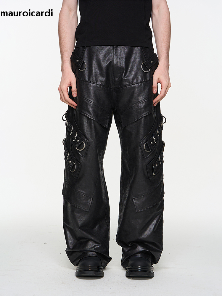 Mauroicardi Spring Autumn Cool - огляд і ціна Leather Work Pants