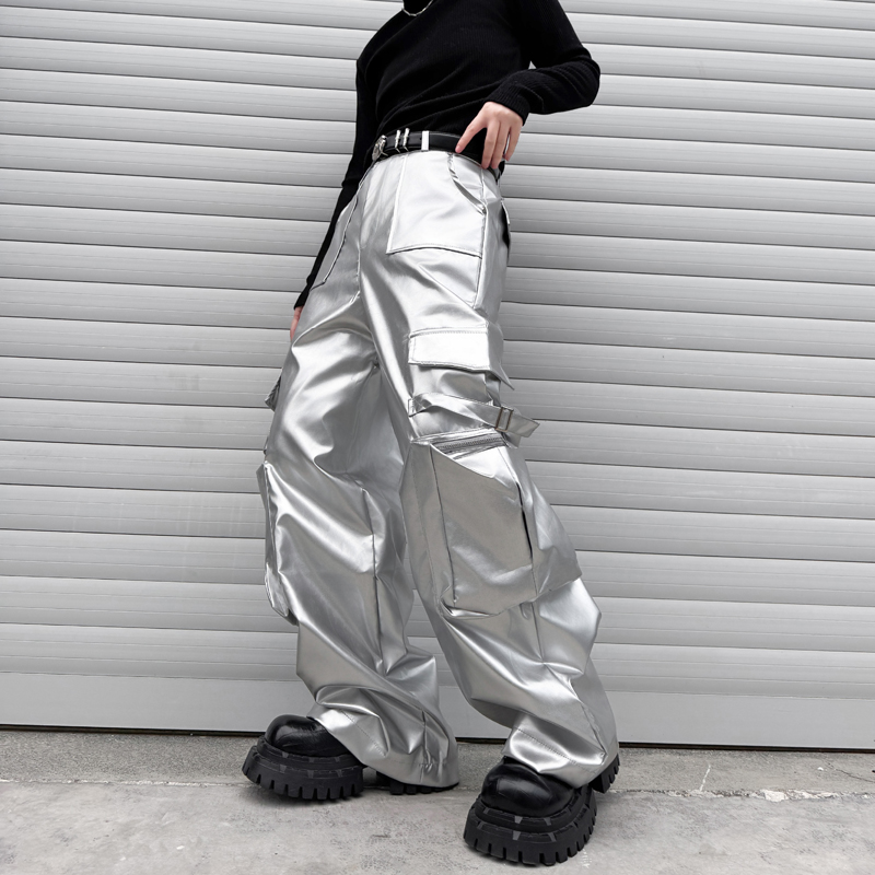 Silver Leather Pant Men Street - огляд і ціна Leather Work Pants