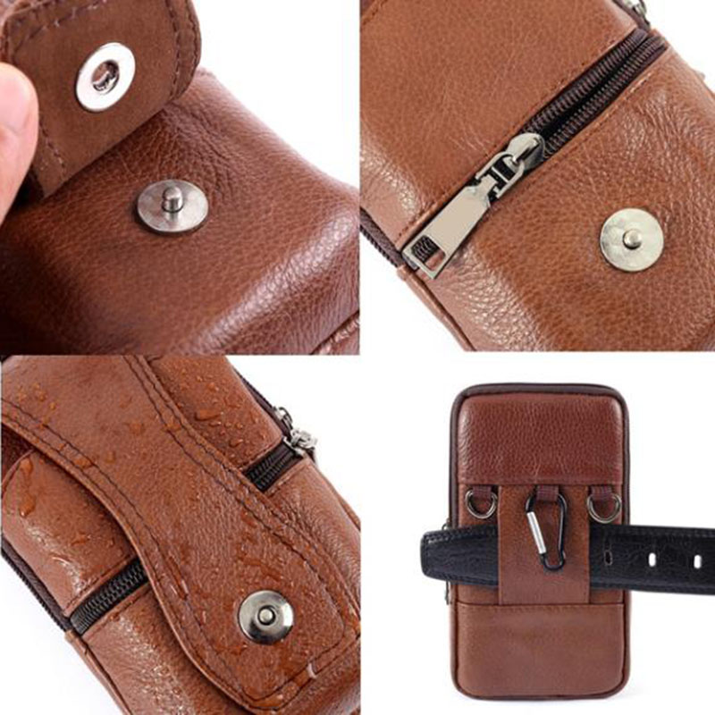 1Pcs Men Cell Phone Belt Pack  - огляд і ціна Leatherwork Fasteners