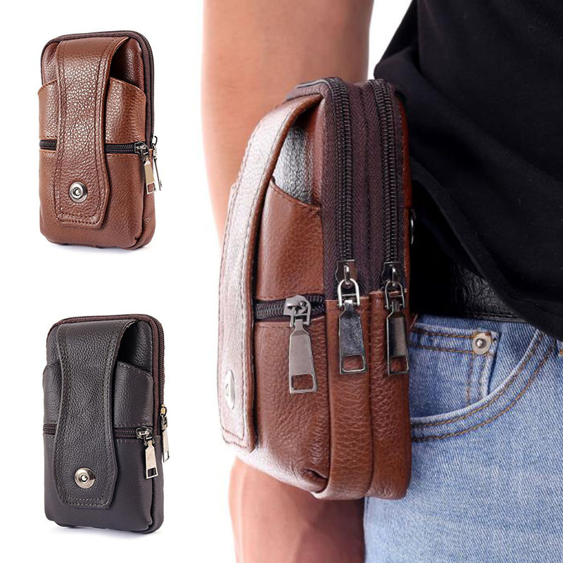 1Pcs Men Cell Phone Belt Pack  - огляд і ціна Leatherwork Fasteners