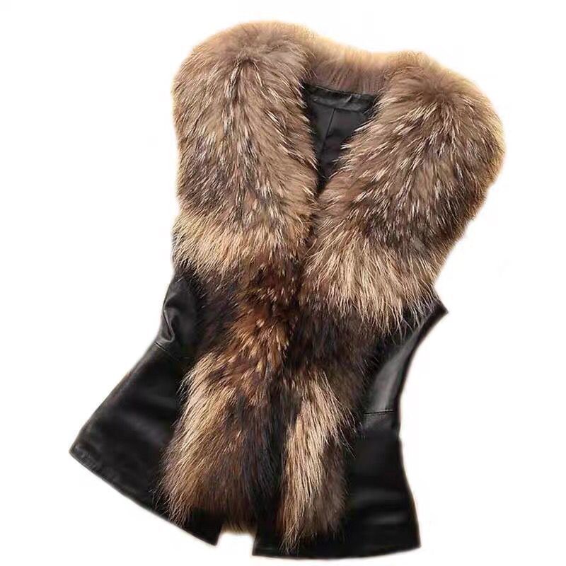 Women Coats Sleeveless Slim Fi - огляд і ціна Leather Work Jacket Women'S