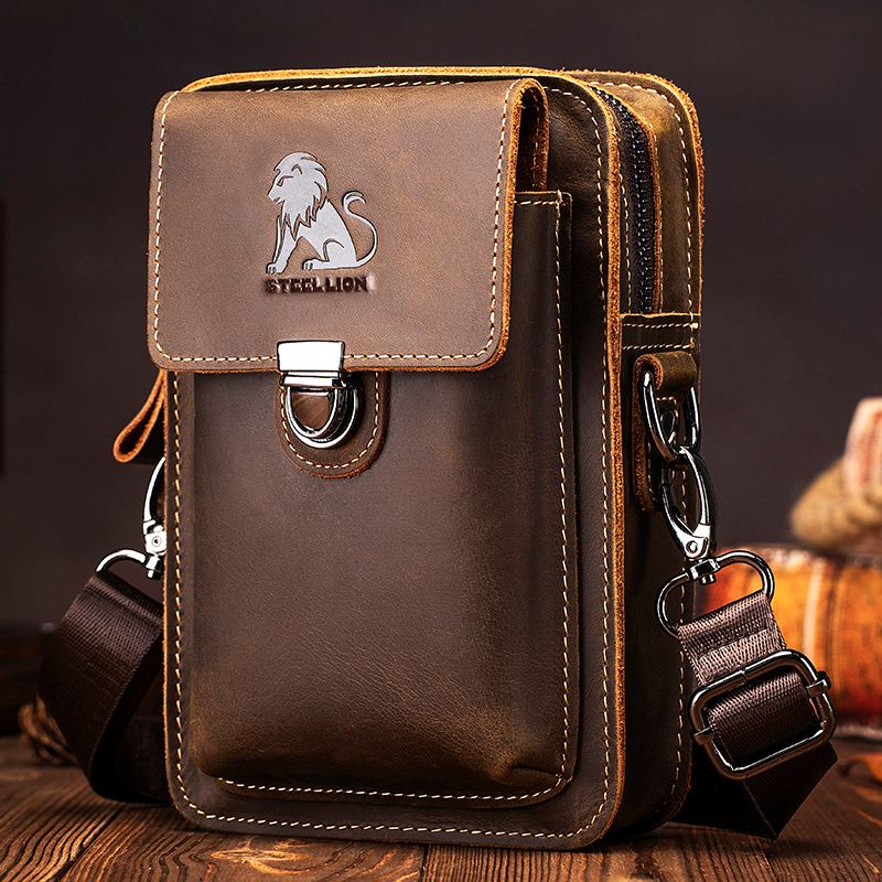 Crazy Horse Skin Men's Wearing - огляд і ціна Leatherwork Fasteners