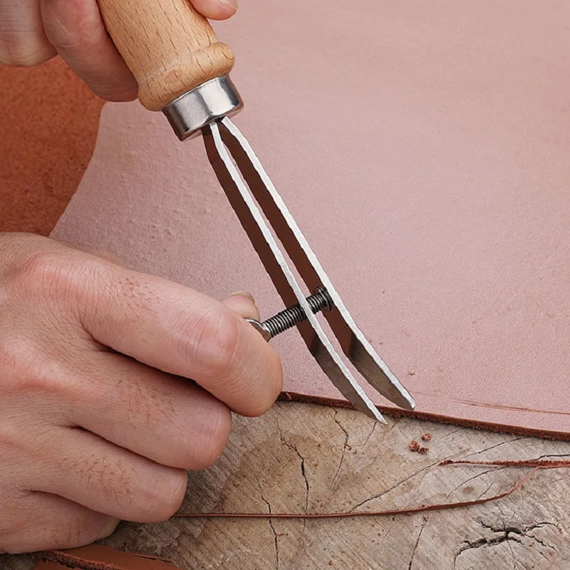 DIY Adjustable Leather Edge Cr - огляд і ціна Groover Stitching Tool