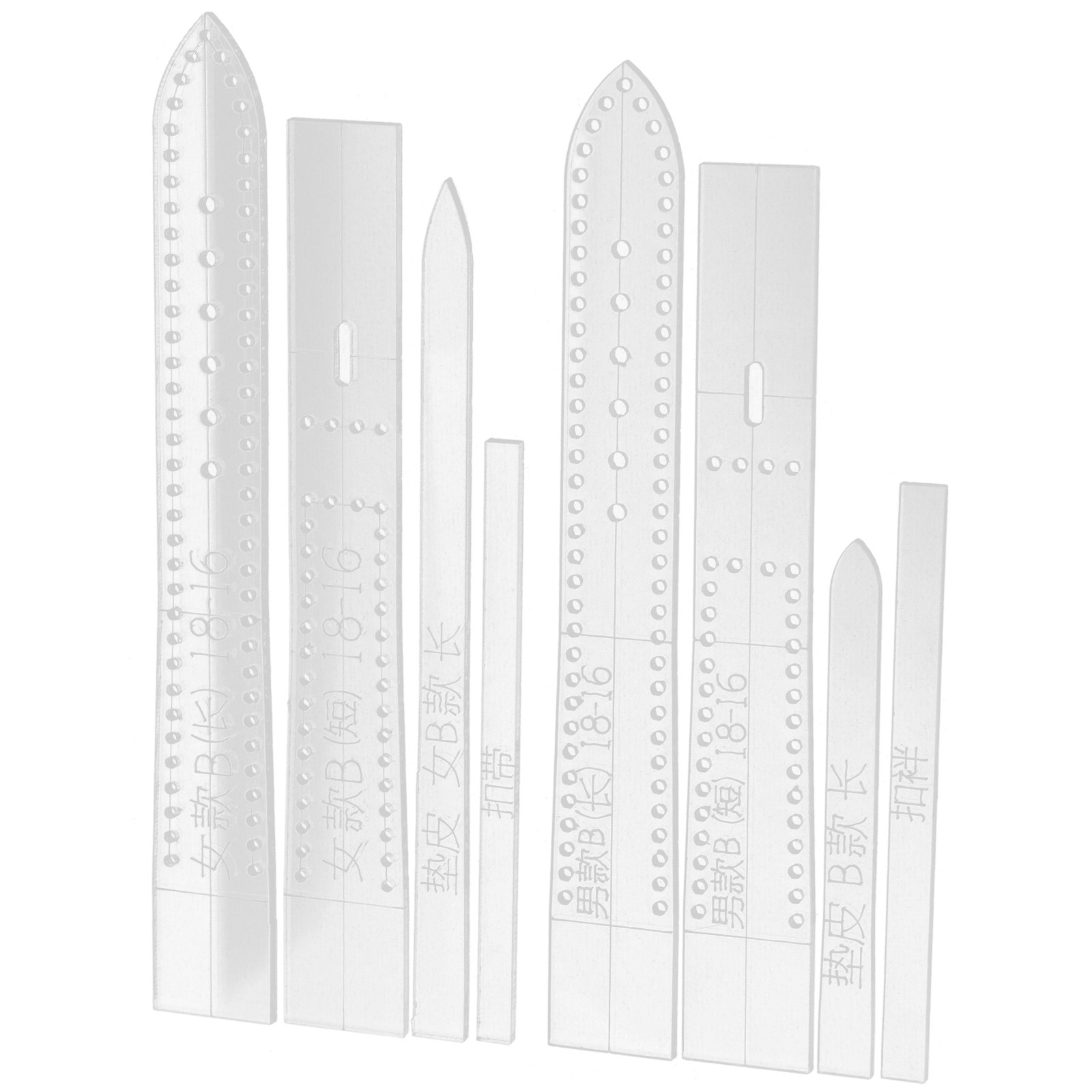 8Pcs Acrylic Watchband Templat - огляд і ціна Leatherwork Templates