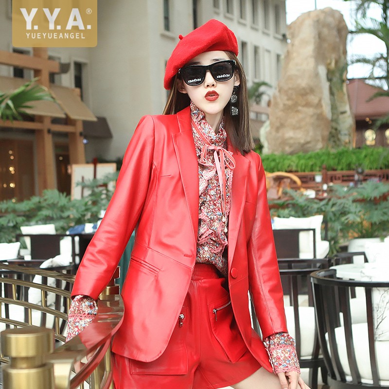 Autumn Elegant Women Soft Shee - огляд і ціна Leather Work Jacket Women'S