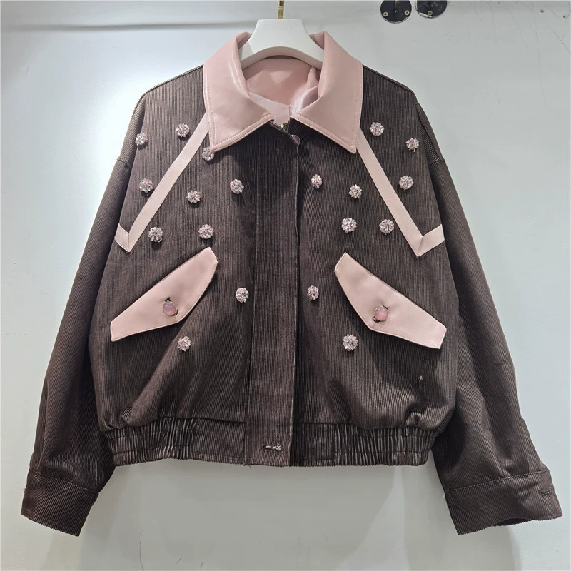 Heavy Work Beaded Flowers Cord - огляд і ціна Leather Work Jacket Women'S
