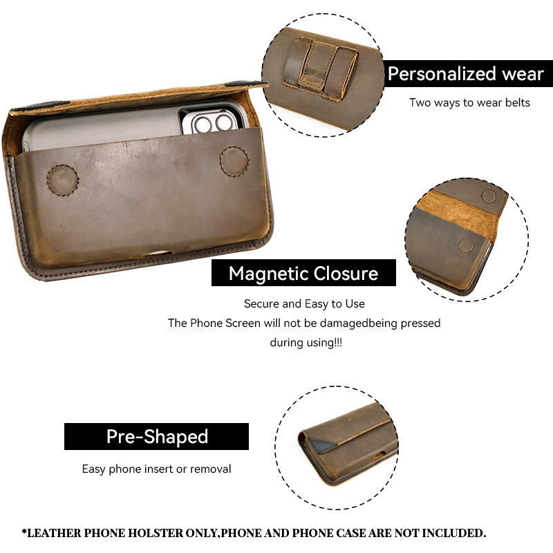 Genuine Leather Waist Bag for  - огляд і ціна Leatherwork Fasteners