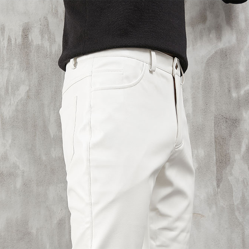 Men's Leather Pants Skinny Fit - огляд і ціна Leather Work Pants
