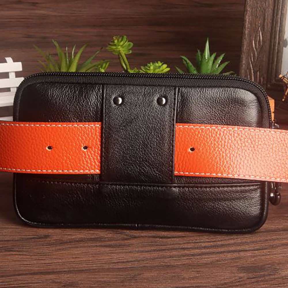 Men Clutch Waist Pack Bag Cell - огляд і ціна Leatherwork Fasteners