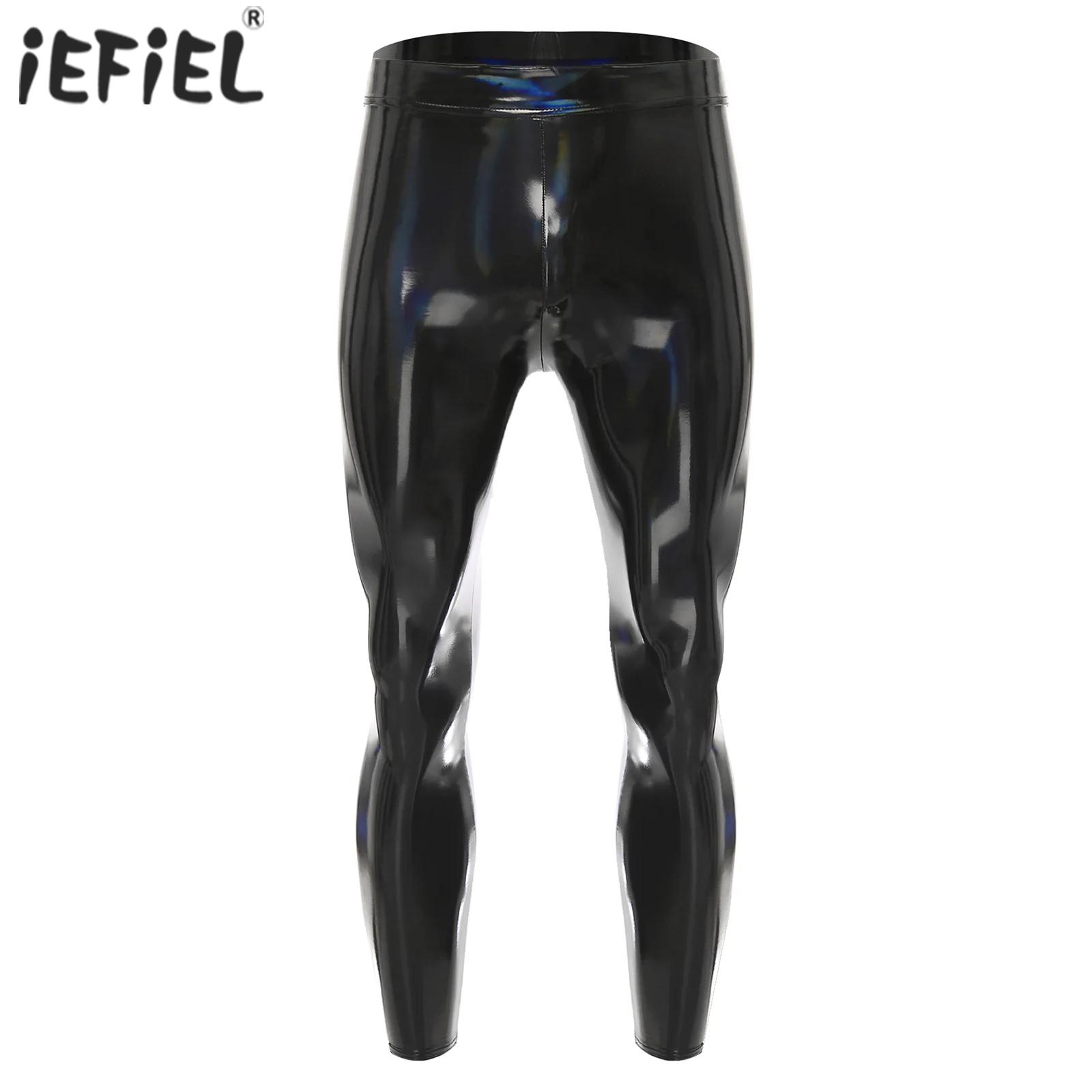Mens Black Disco Tights Pants  - огляд і ціна Leather Work Pants