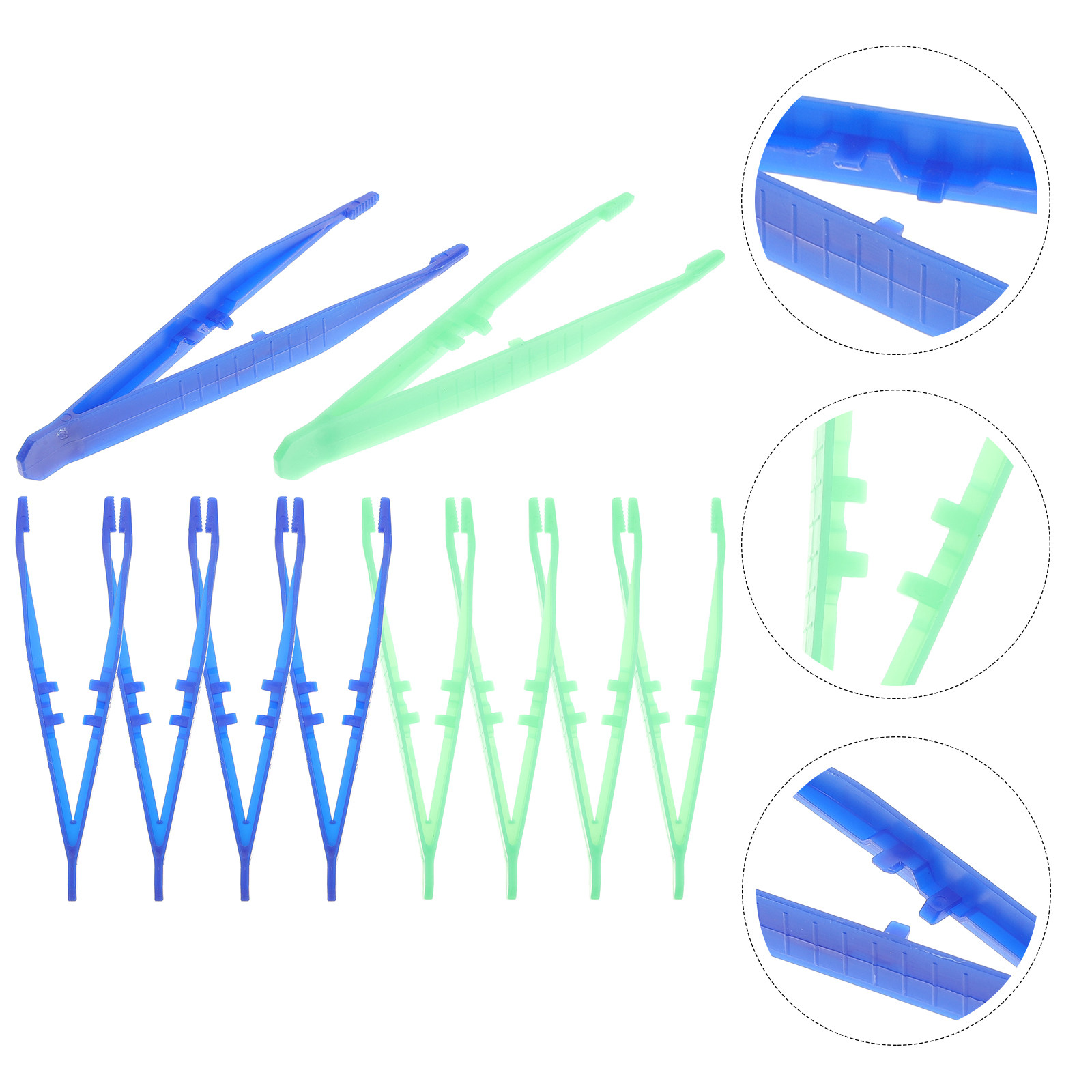 10Pcs Beads Tweezers Plastic F - огляд і ціна Leather Work In Art