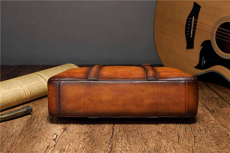 YETTIES Business Top Grain Lea - огляд і ціна Leather Work Handbag