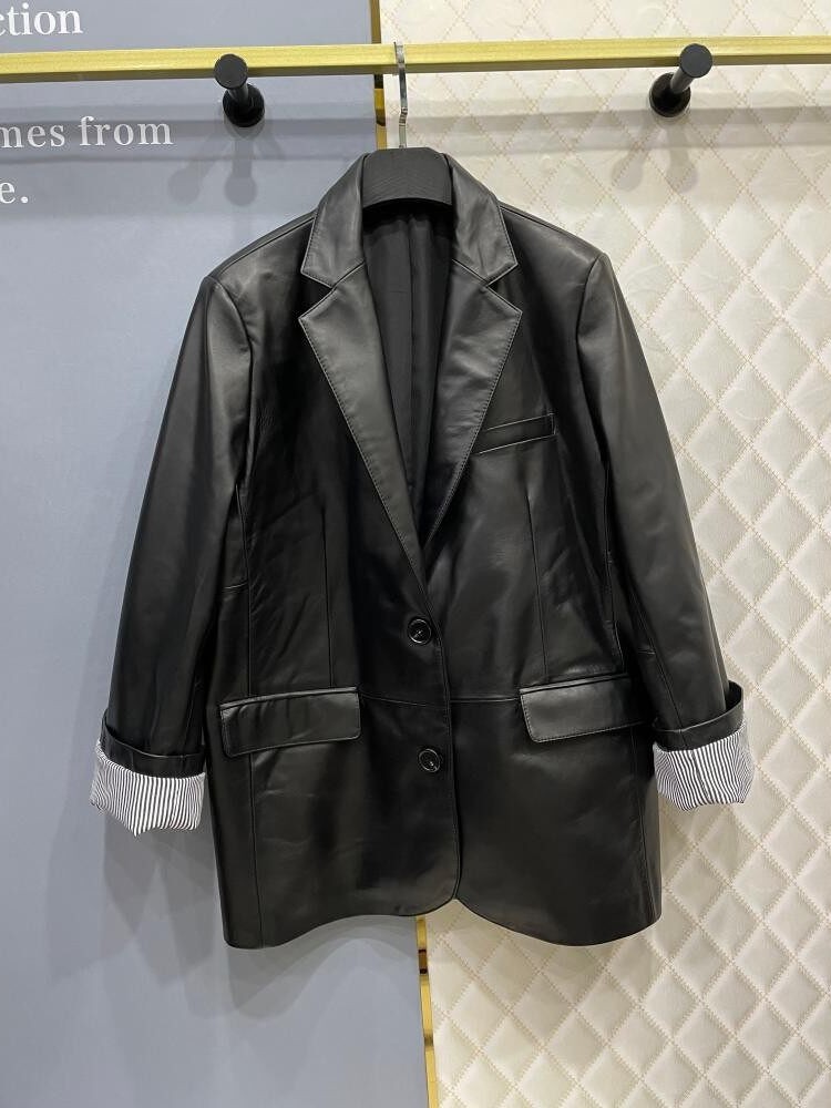 Women Sheepskin Genuine Leathe - огляд і ціна Leather Work Jacket Women'S