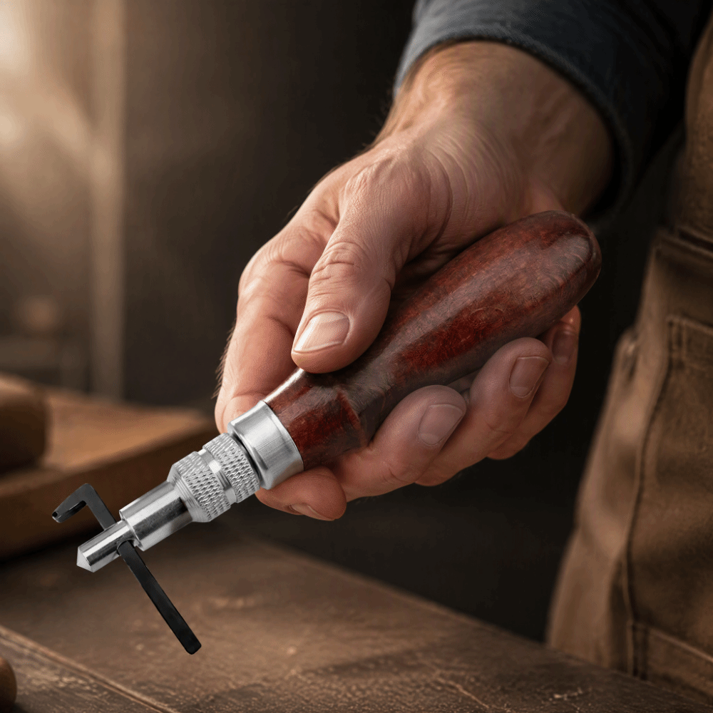 Adjustable Depth Leather Groov - огляд і ціна Groover Stitching Tool
