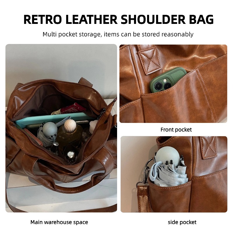 Women Retro Soft Leather Handb - огляд і ціна Leather Work Handbag