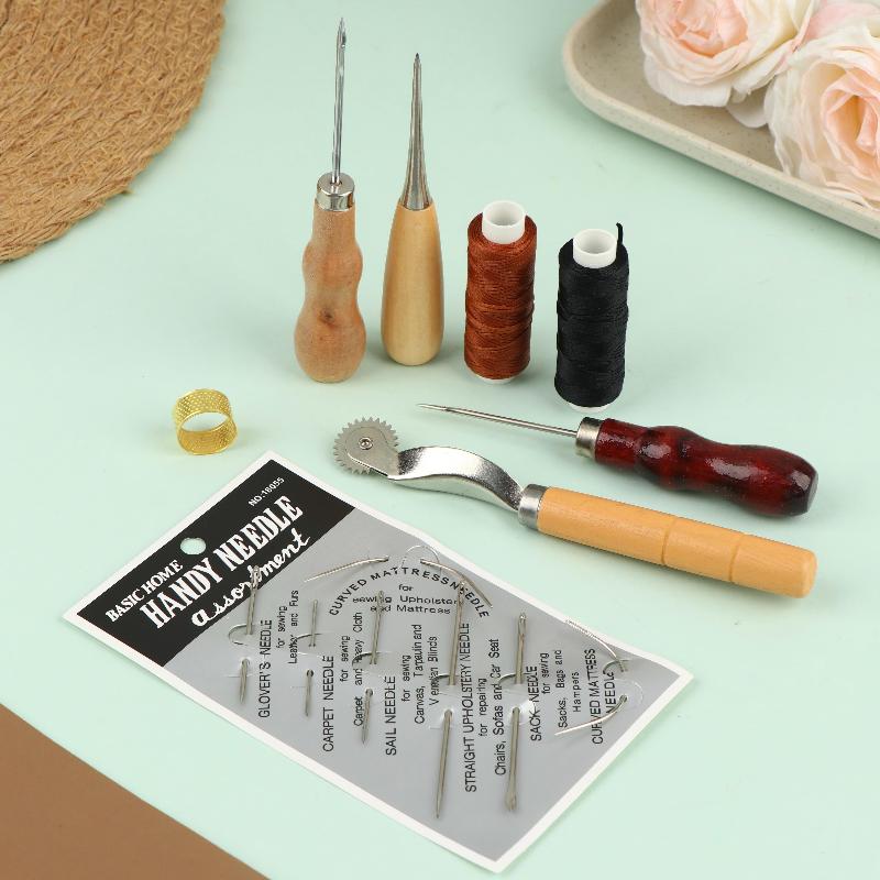Leather Sewing Tools Kit Woode - огляд і ціна Groover Stitching Tool