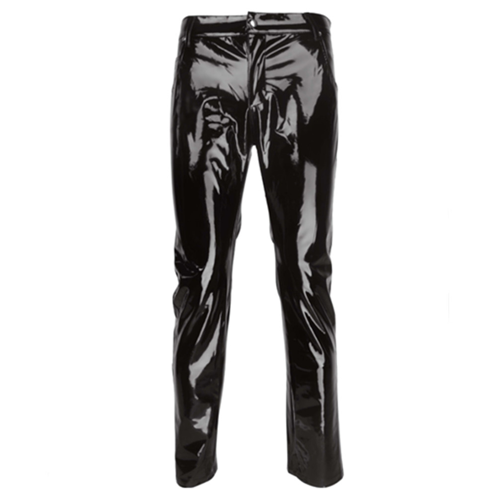Shiny PVC Latex Trousers Men M - огляд і ціна Leather Work Pants