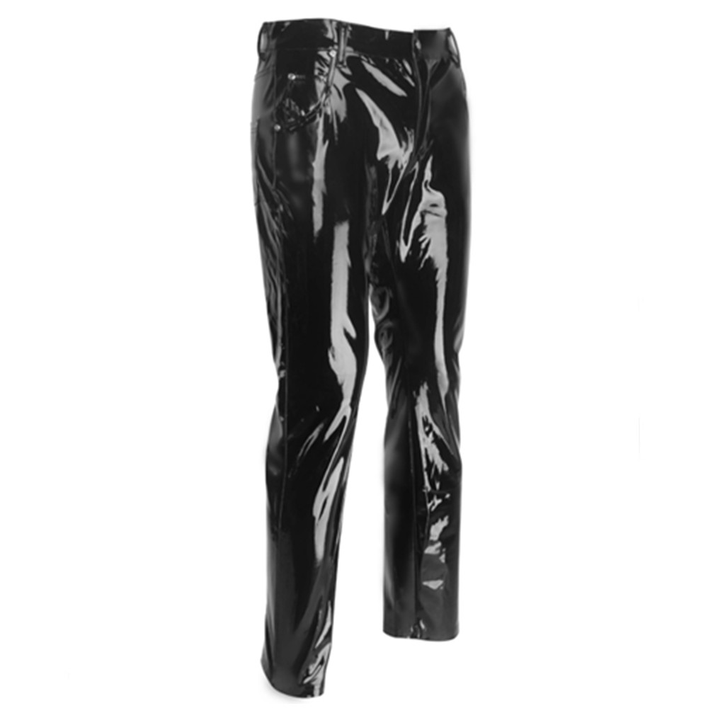 Shiny PVC Latex Trousers Men M - огляд і ціна Leather Work Pants