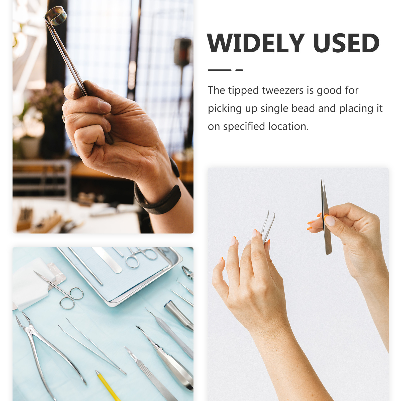 10Pcs Plastic Craft Tweezers B - огляд і ціна Leather Work In Art