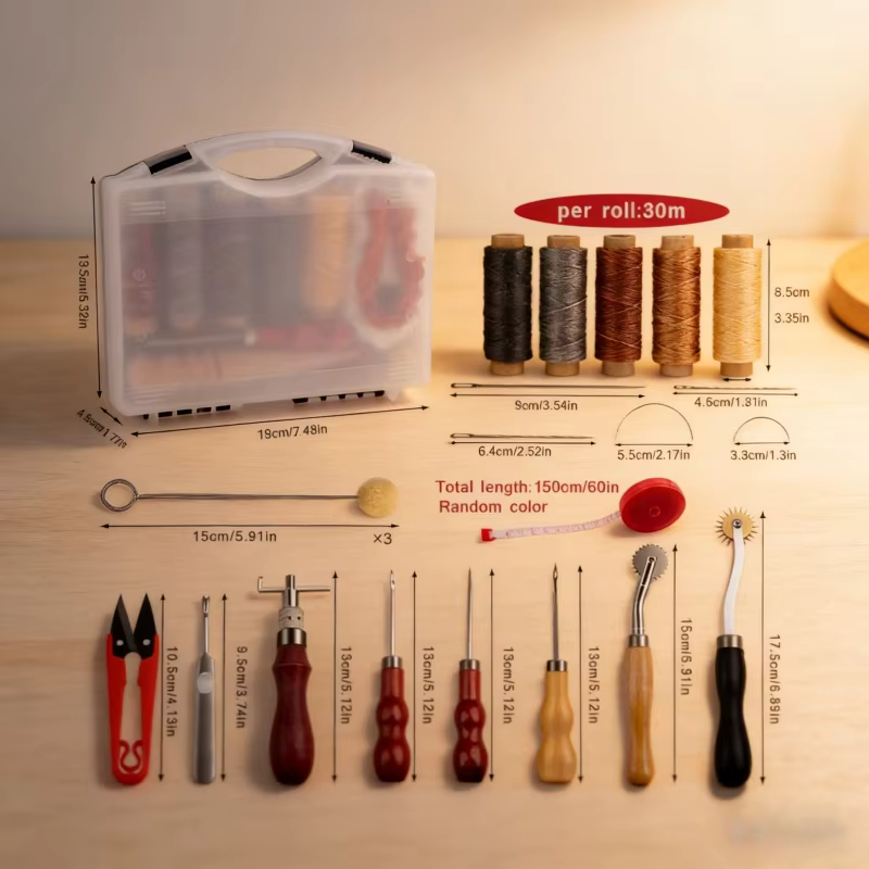 Leather Craft Tool Kit Leather - огляд і ціна Groover Stitching Tool