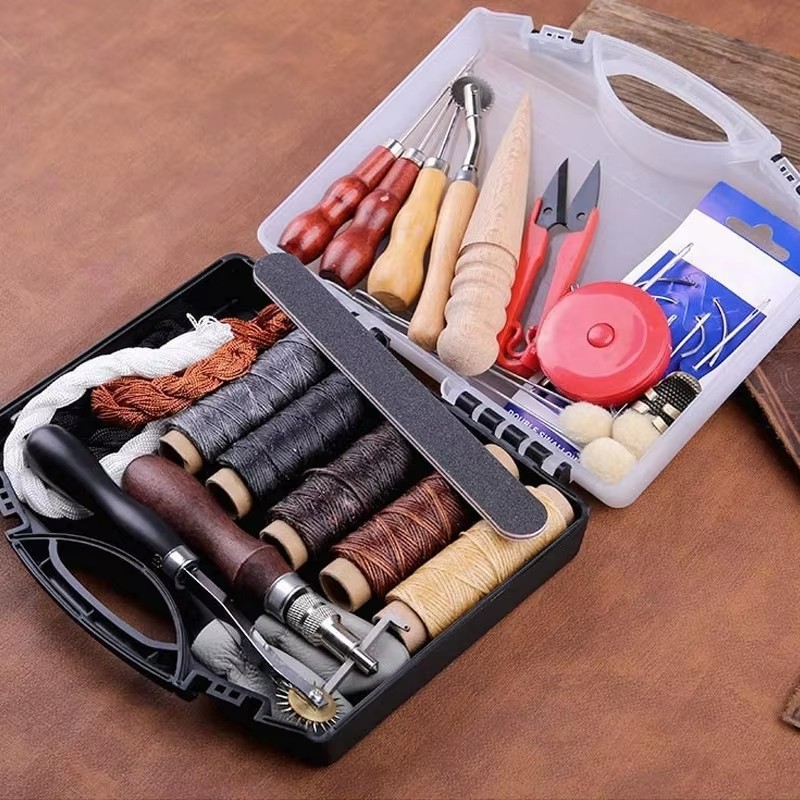 Leather Craft Tool Kit Leather - огляд і ціна Groover Stitching Tool