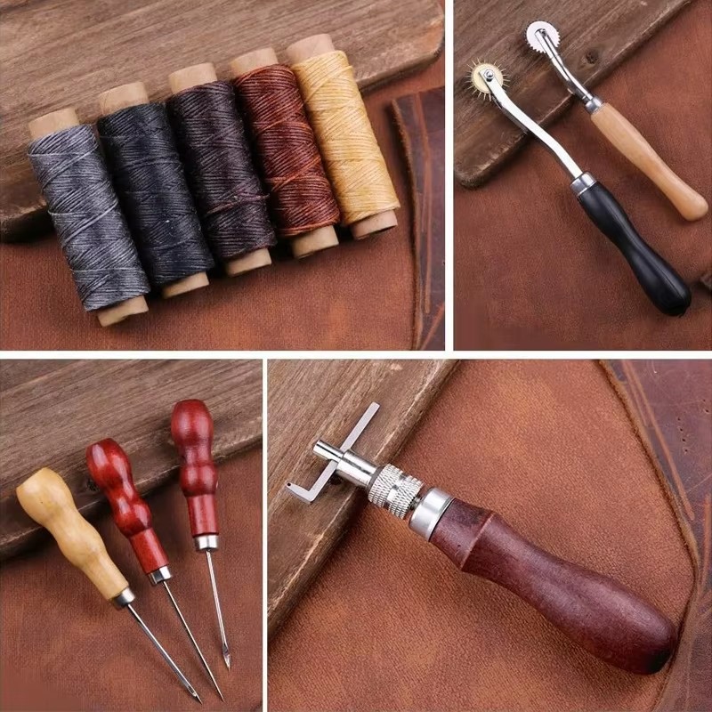 Leather Craft Tool Kit Leather - огляд і ціна Groover Stitching Tool