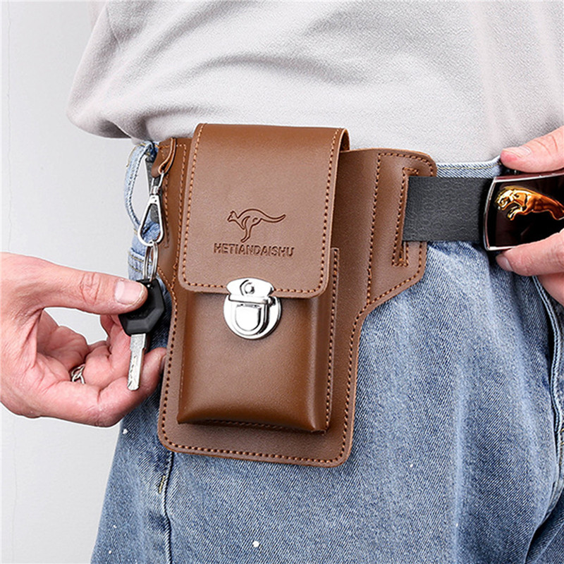 Phone Belt Bag For Men Bags Ce - огляд і ціна Leatherwork Fasteners
