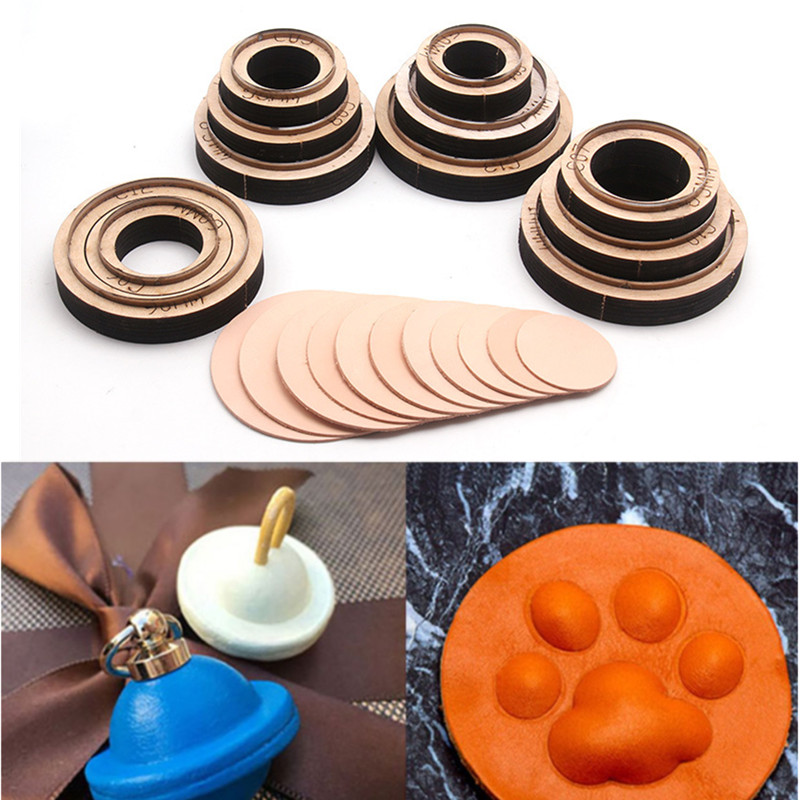 1Pcs Round Leather Cutting Die - огляд і ціна Leatherwork Templates