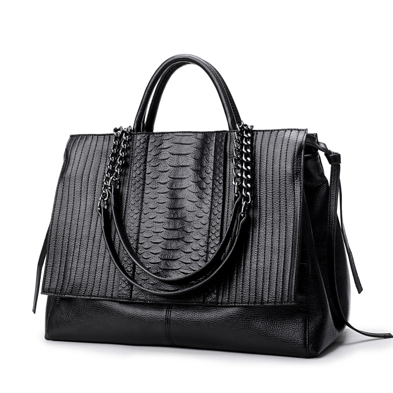 Elegant Tote Bag With Zipper,  - огляд і ціна Leather Work Handbag