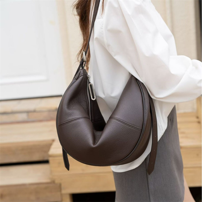 BURMINSA Genuine Leather Cresc - огляд і ціна Leather Work Handbag
