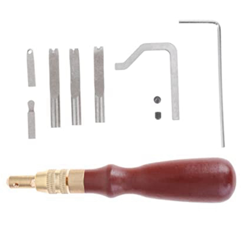 7Pcs Leather Beveler Stitching - огляд і ціна Groover Stitching Tool