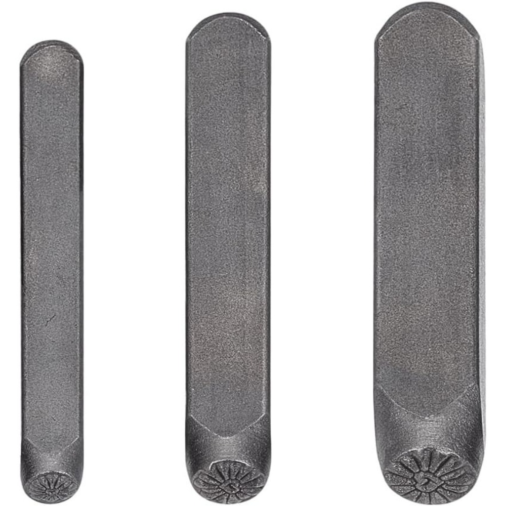 3Pcs Metal Punch Stamp Heart M - огляд і ціна Leather Work In Art