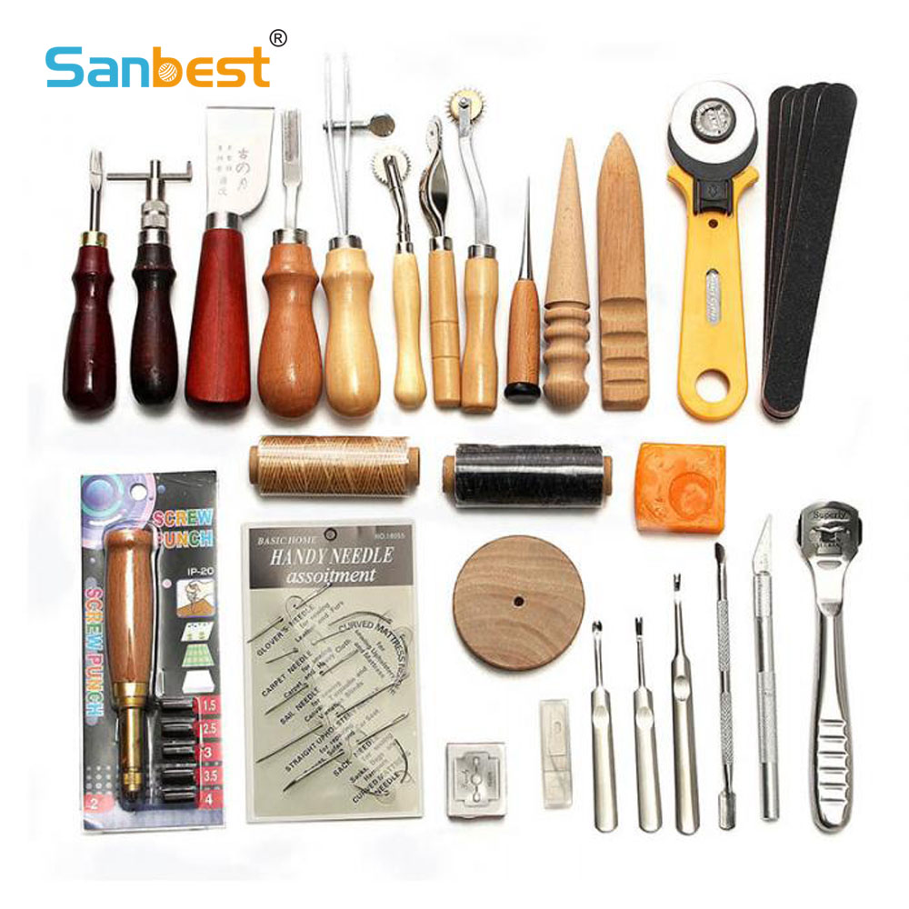 Sanbest Professional Leather C - огляд і ціна Groover Stitching Tool