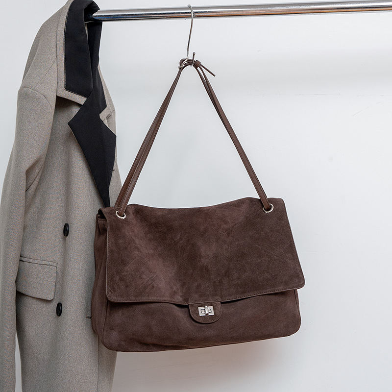 Genuine Suede Leather Underarm - огляд і ціна Leather Work Handbag
