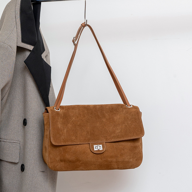 Genuine Suede Leather Underarm - огляд і ціна Leather Work Handbag
