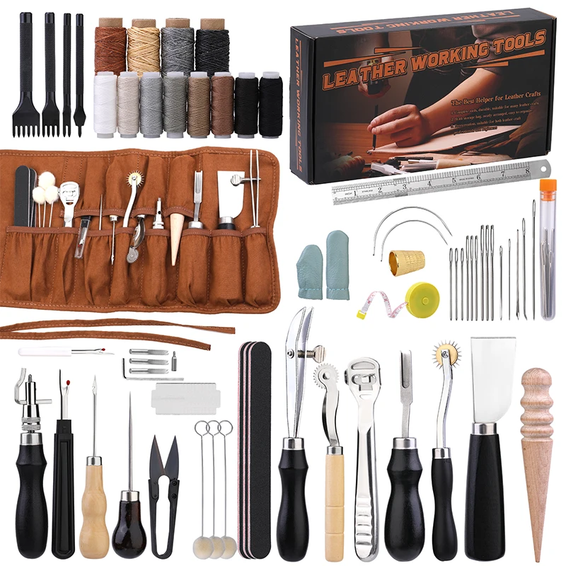 KRABALL Professional Leather C - огляд і ціна Groover Stitching Tool