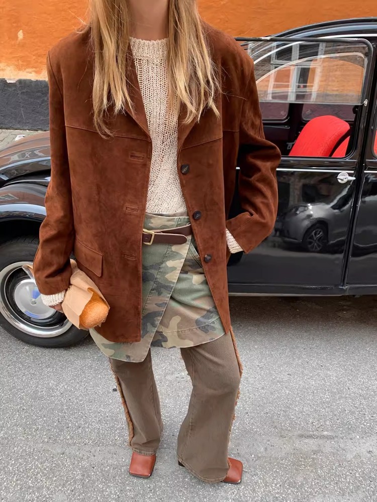 Vintage Autumn Women Real Shee - огляд і ціна Leather Work Jacket Women'S