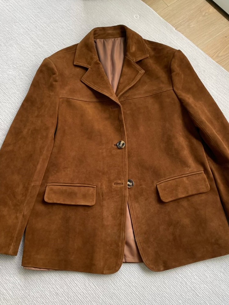 Vintage Autumn Women Real Shee - огляд і ціна Leather Work Jacket Women'S